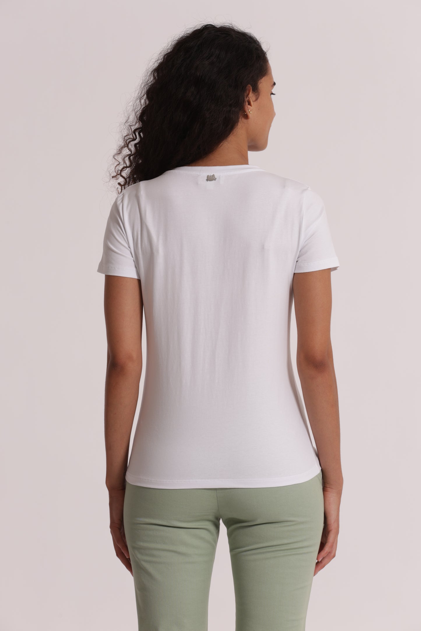 T-SHIRT CON FRANGE DI PERLINE