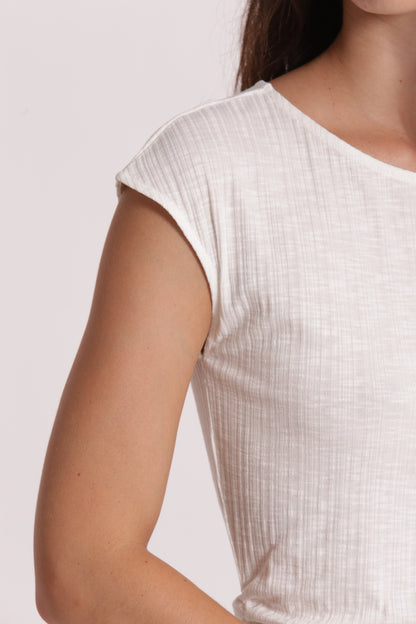 T-SHIRT CON ARRICCIO LATERALE