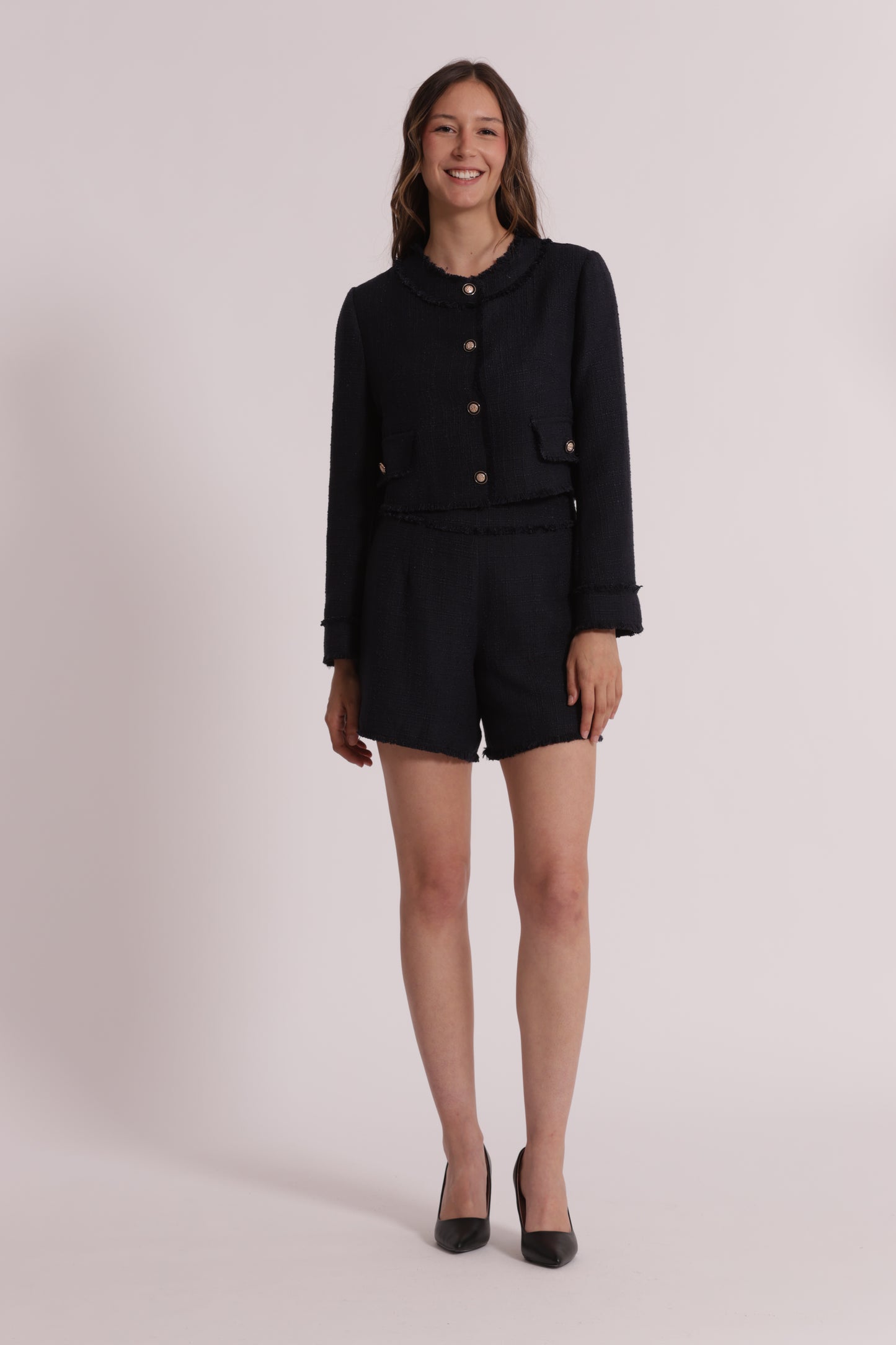 PANTALONI SHORT IN TWEED