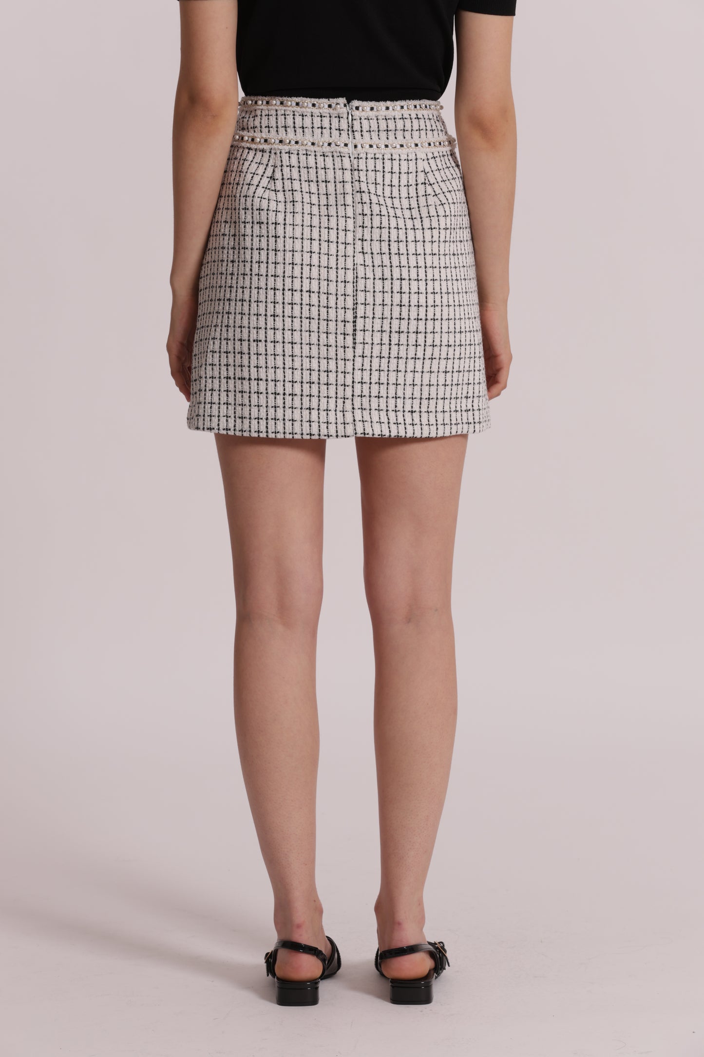 GONNA IN TWEED CON DETTAGLI CATENA
