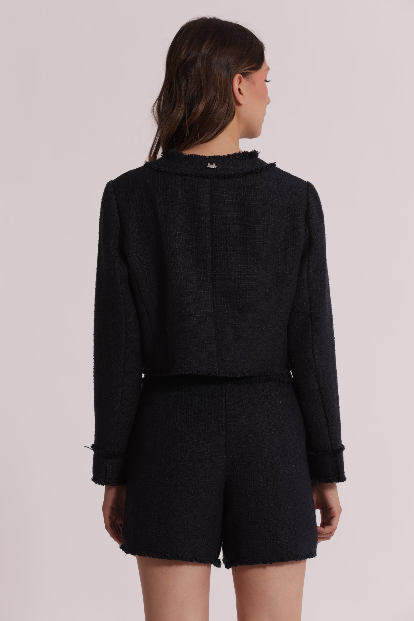 GIACCA IN TWEED CON BOTTONI GIOIELLO