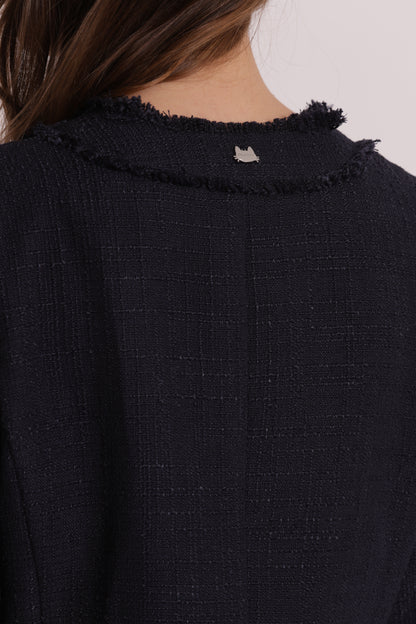 GIACCA IN TWEED CON BOTTONI GIOIELLO