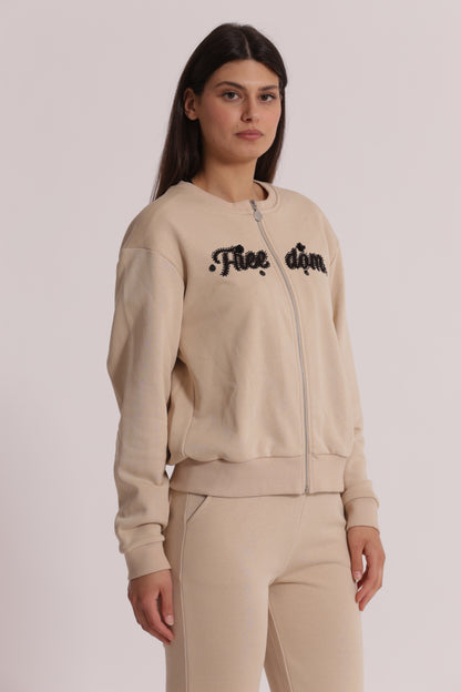 FELPA "FREEDOM" CON ZIP