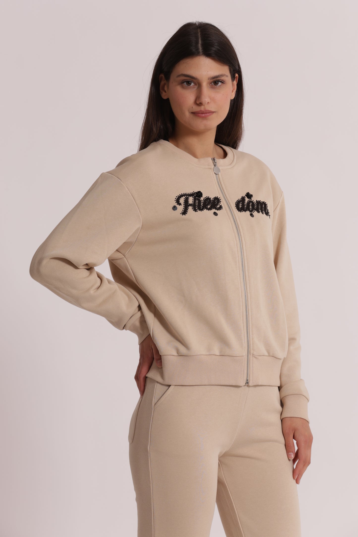 FELPA "FREEDOM" CON ZIP