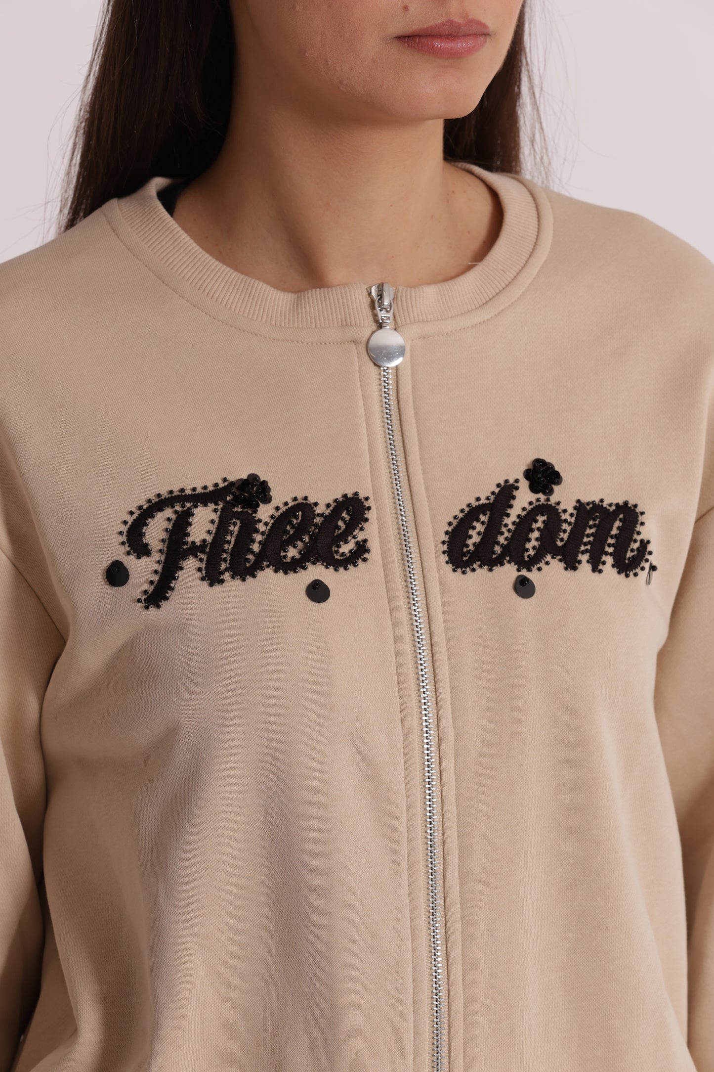 FELPA "FREEDOM" CON ZIP