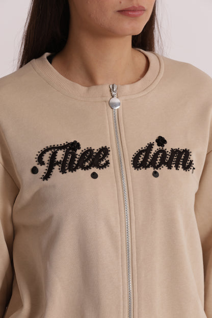 FELPA "FREEDOM" CON ZIP