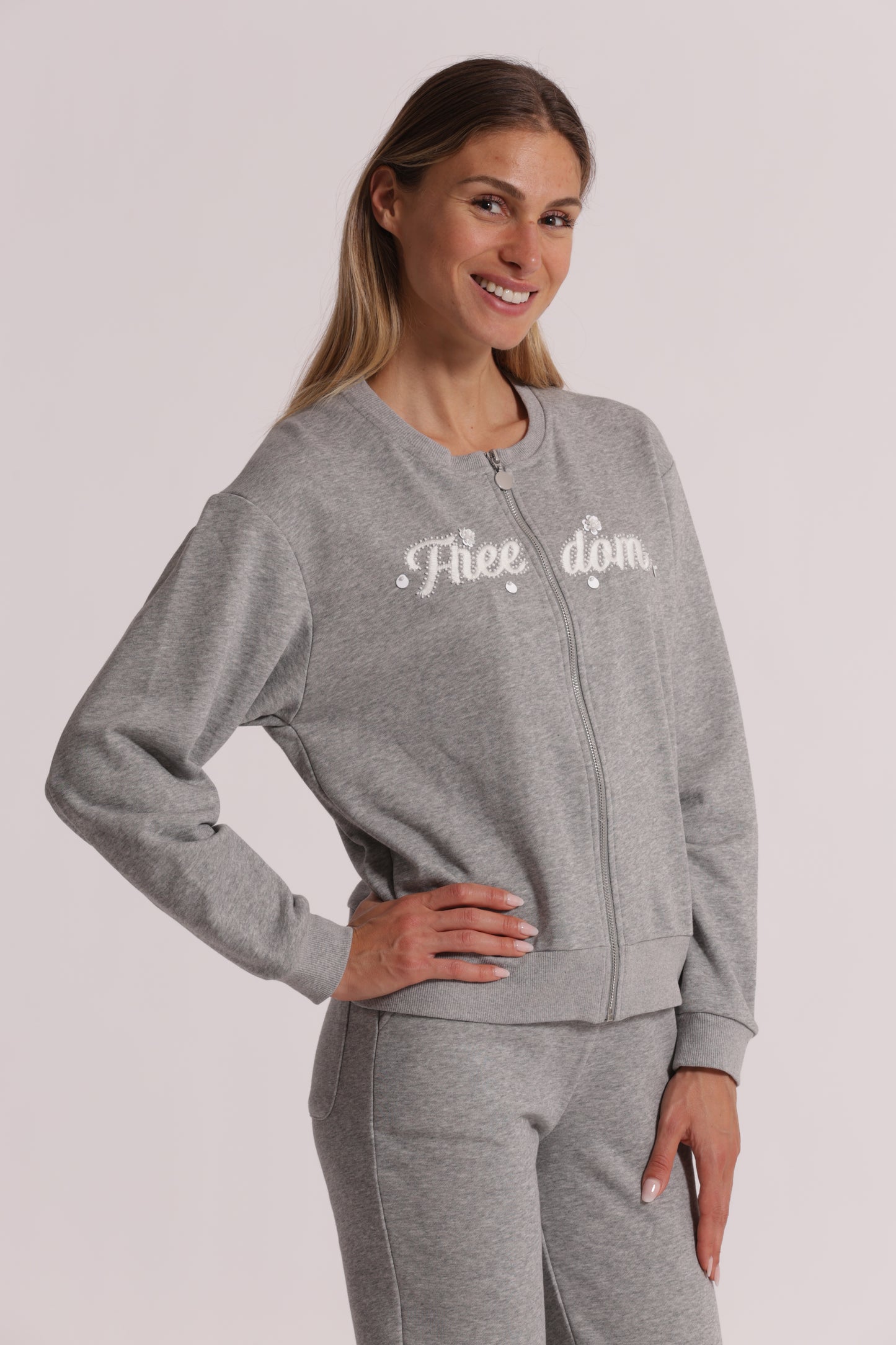 FELPA "FREEDOM" CON ZIP