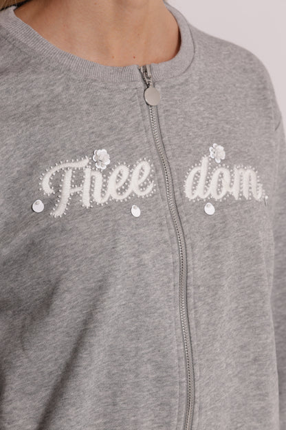FELPA "FREEDOM" CON ZIP