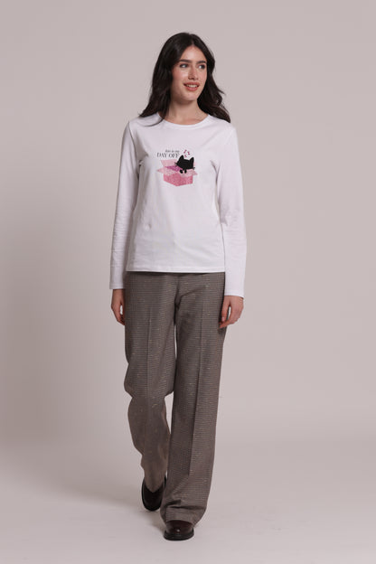 T-SHIRT MANICHE LUNGHE "THIS IS MY DAY OFF"