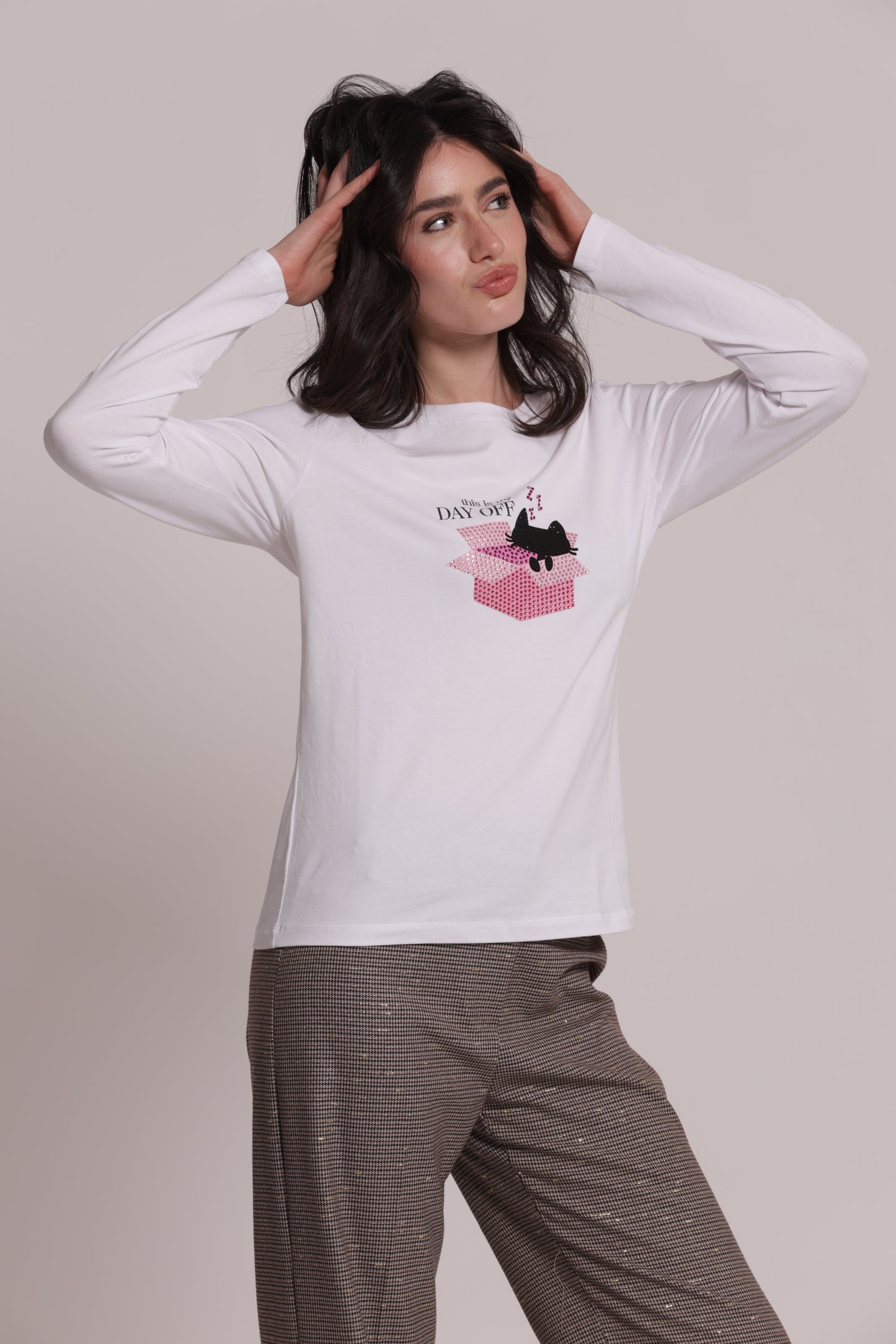T-SHIRT MANICHE LUNGHE "THIS IS MY DAY OFF"