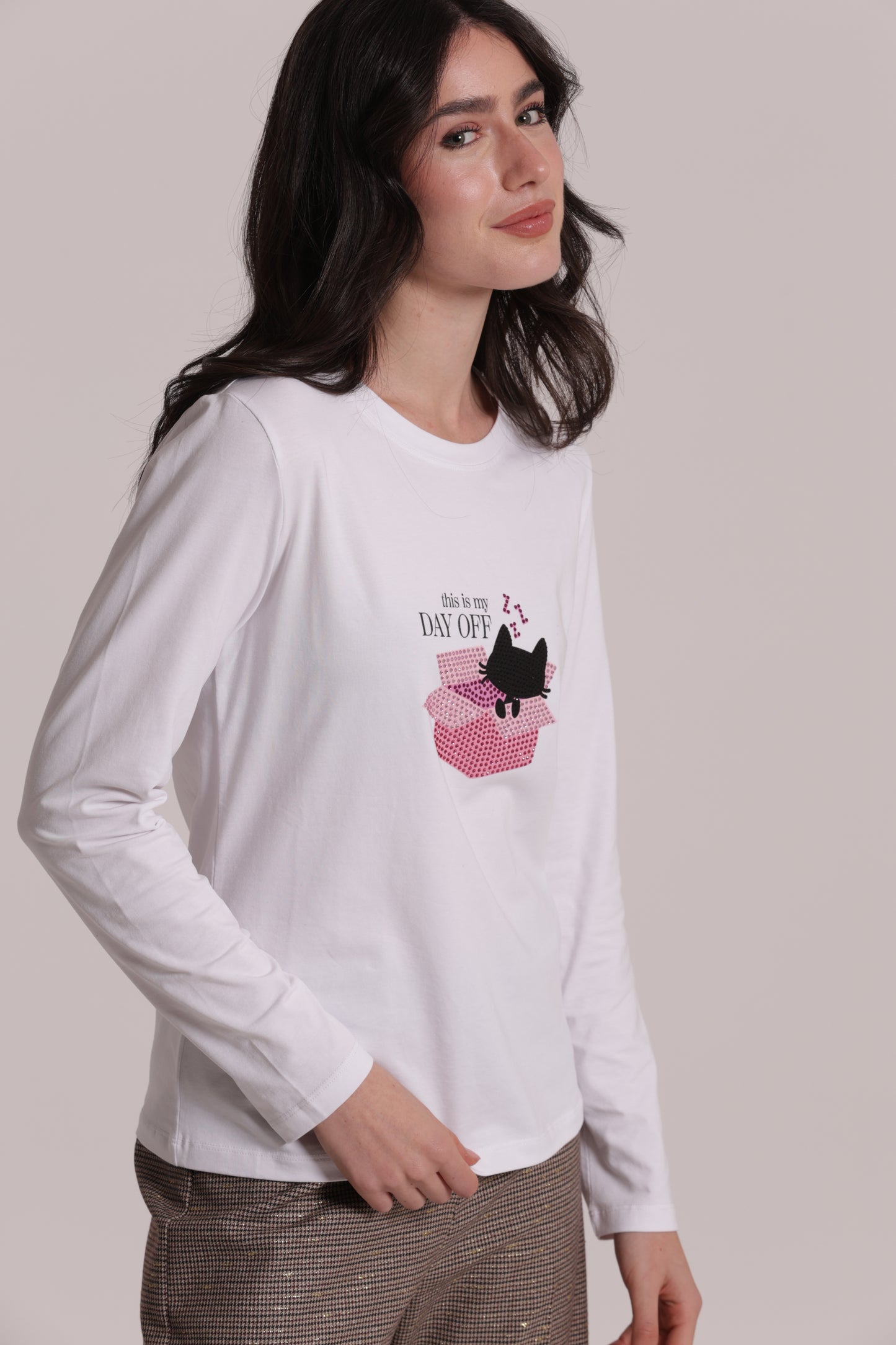 T-SHIRT MANICHE LUNGHE "THIS IS MY DAY OFF"