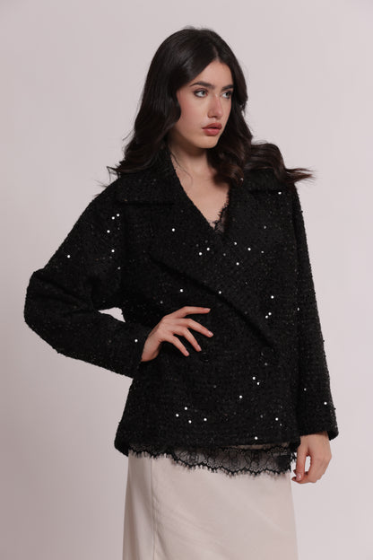 GIACCONE CORTO CON PAILLETTES