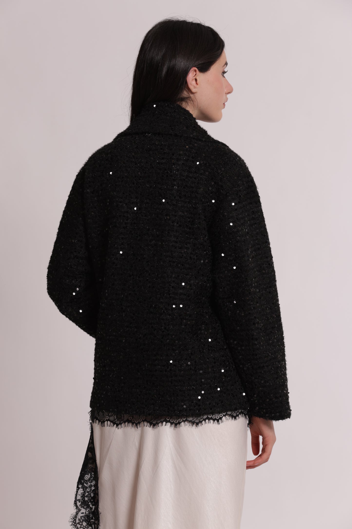 GIACCONE CORTO CON PAILLETTES