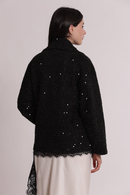 GIACCONE CORTO CON PAILLETTES