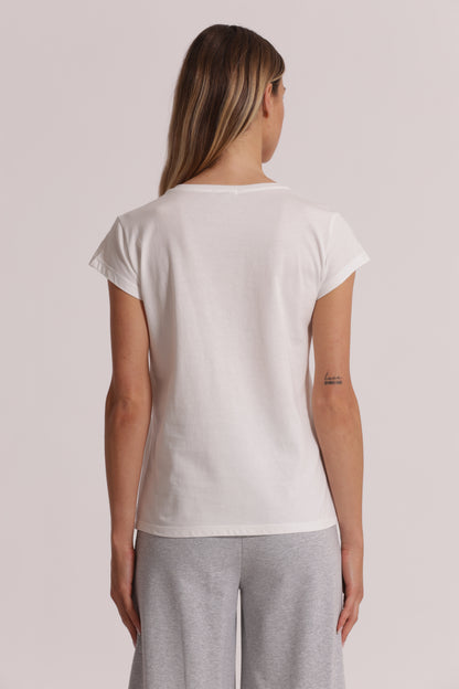 T-SHIRT "I AM LIMITED EDITION" CON DETTAGLI STRASS