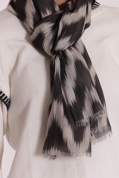 FOULARD IN FANTASIA CHEVRON (180X80 cm)