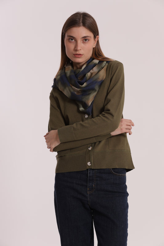 FOULARD IN FANTASIA CHECK (180X80 cm)