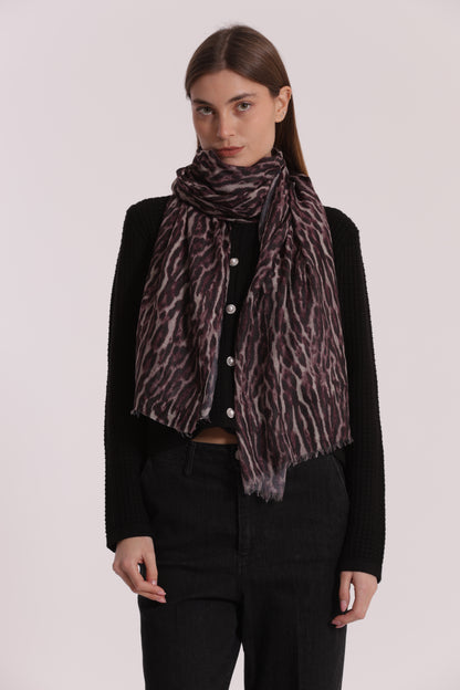 FOULARD IN FANTASIA ANIMALIER (180X80 cm)