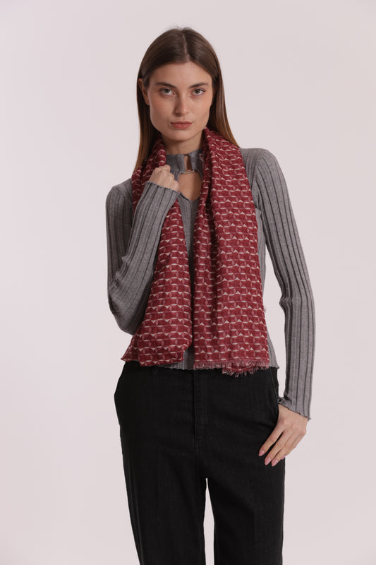 FOULARD GEOMETRICO (135X135 cm)