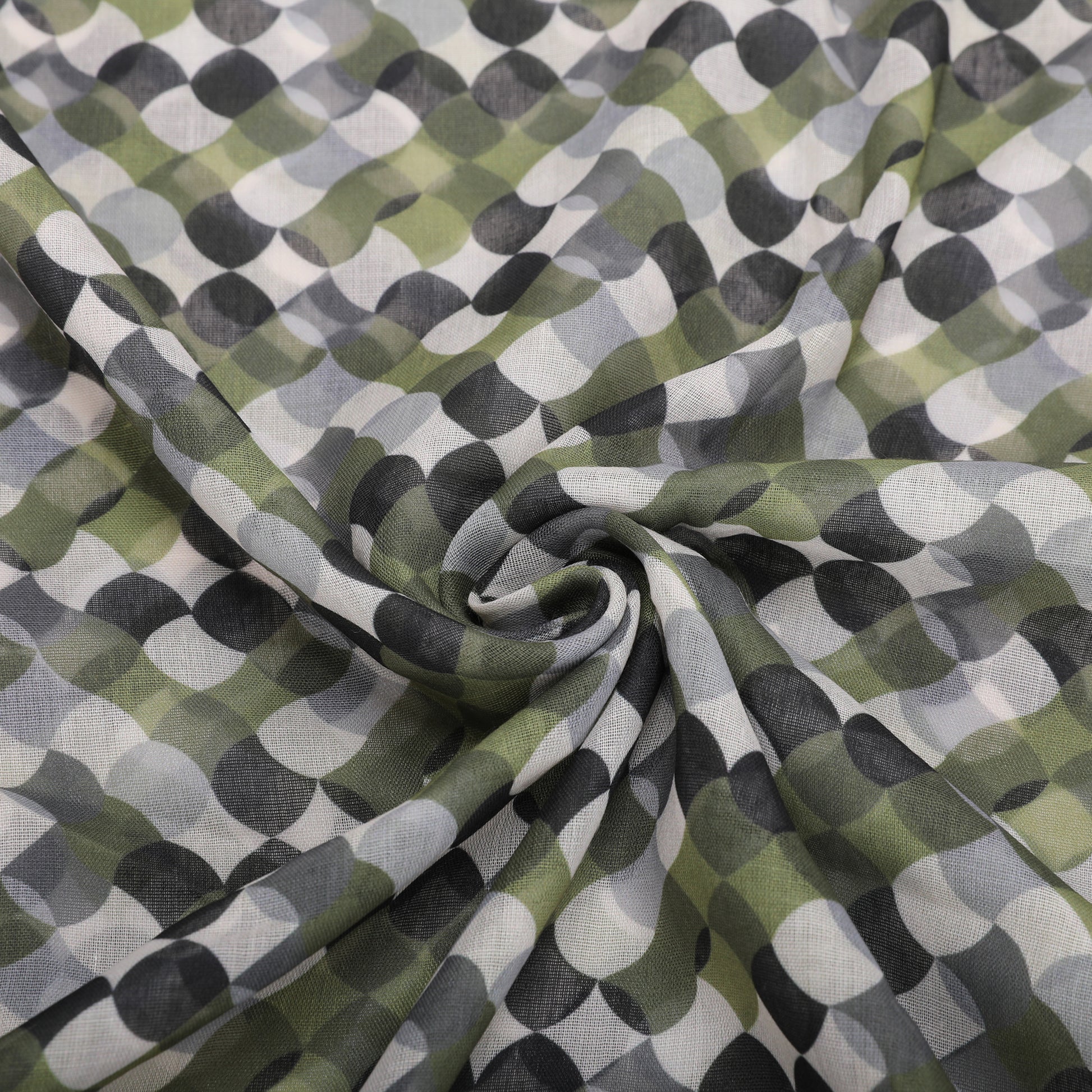 FOULARD POIS IN MOVIMENTO (135X135 cm)