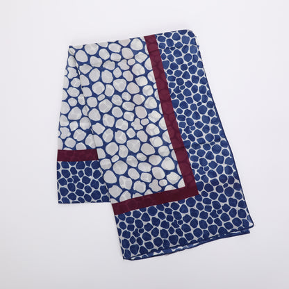 FOULARD POIS IRREGOLARI CON CORNICE (90X90 cm)
