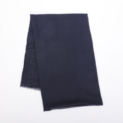 FOULARD TINTA UNITA CON STRASS (180X80 cm)