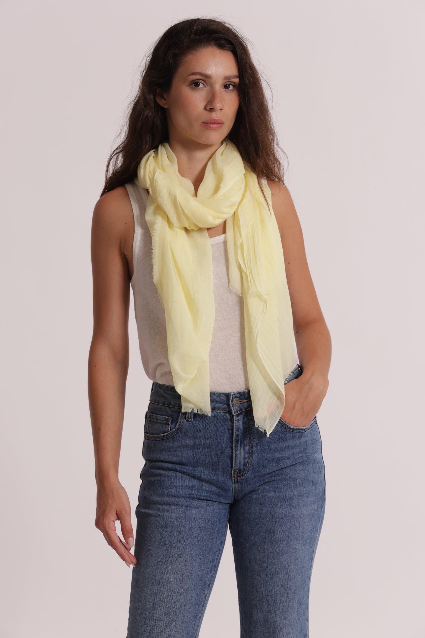 FOULARD TINTA UNITA (180X80 cm)