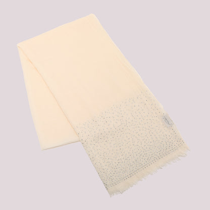 FOULARD TINTA UNITA CON STRASS (180X80 cm)