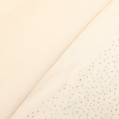 FOULARD TINTA UNITA CON STRASS (180X80 cm)