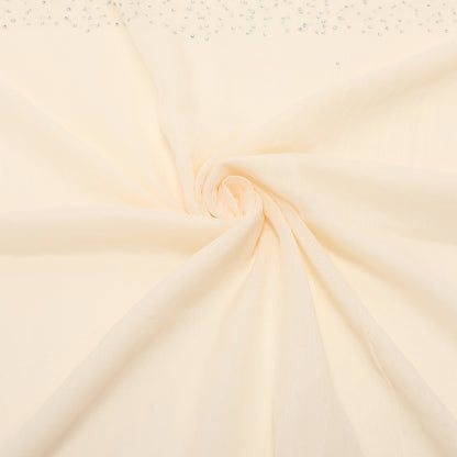 FOULARD TINTA UNITA CON STRASS (180X80 cm)