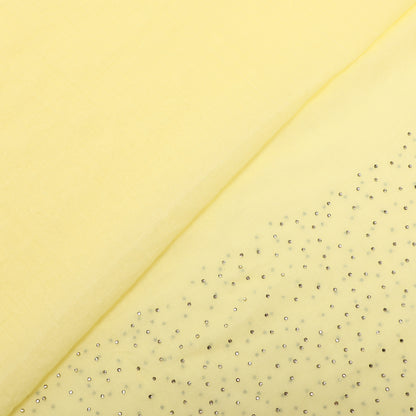 FOULARD TINTA UNITA CON STRASS (180X80 cm)