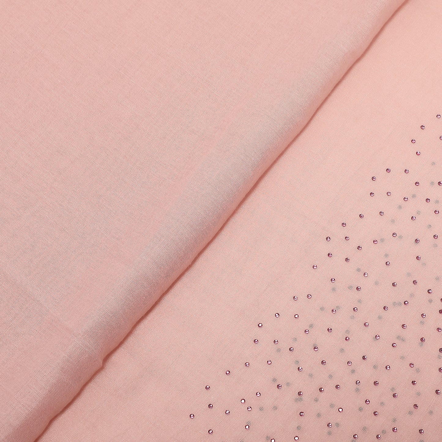 FOULARD TINTA UNITA CON STRASS (180X80 cm)