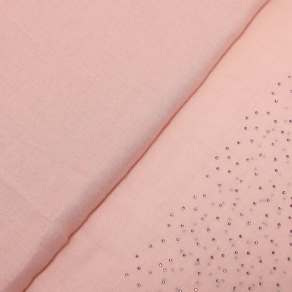 FOULARD TINTA UNITA CON STRASS (180X80 cm)