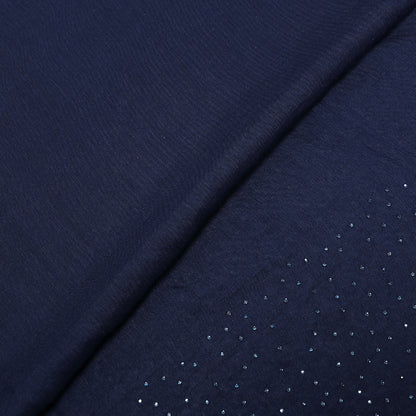 FOULARD TINTA UNITA CON STRASS (180X80 cm)