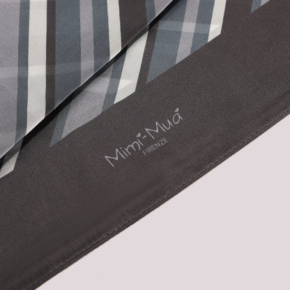 FOULARD CON RIGHE DIAGONALI (90X90 cm)