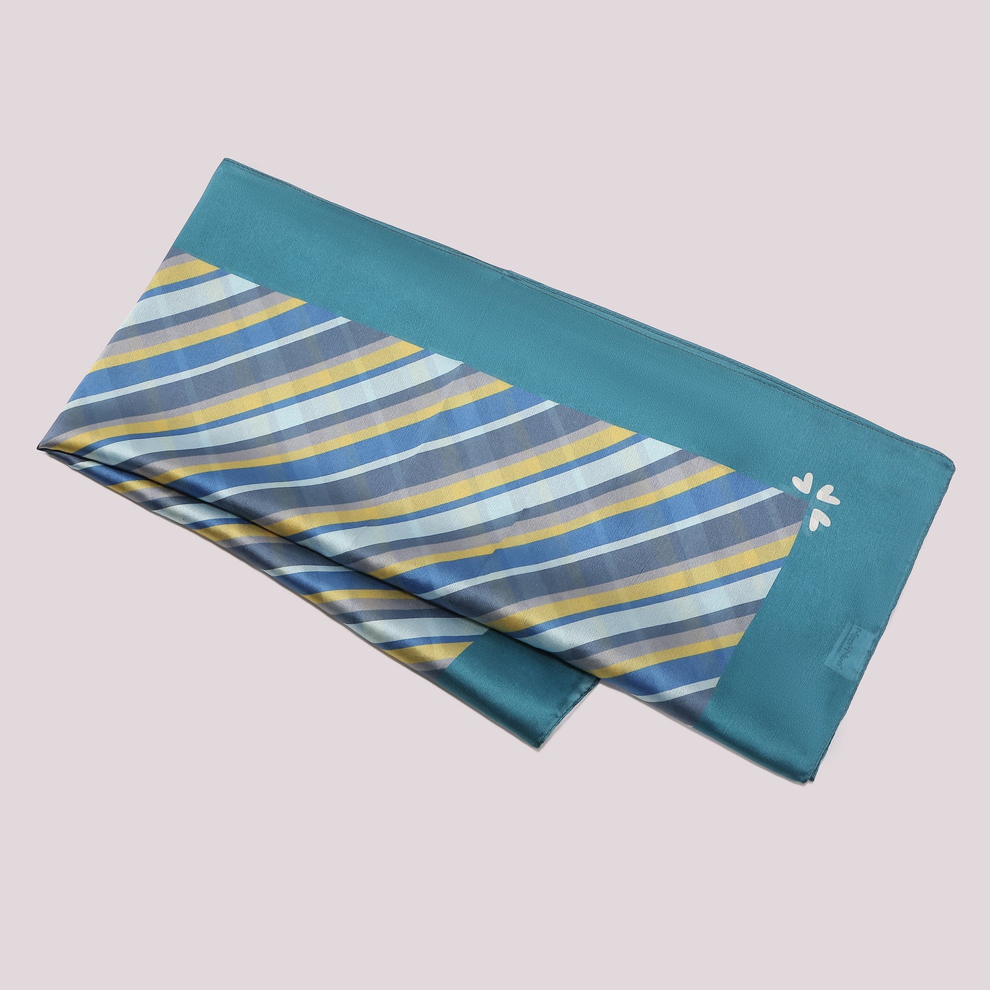 FOULARD CON RIGHE DIAGONALI (90X90 cm)