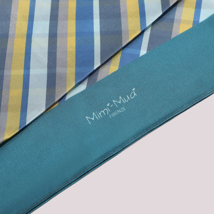 FOULARD CON RIGHE DIAGONALI (90X90 cm)