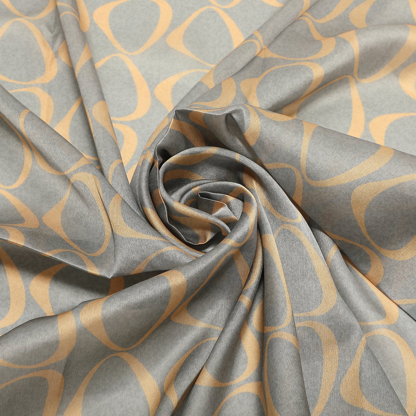 FOULARD CON CERCHIETTI ASIMMETRICI (90X90 cm)