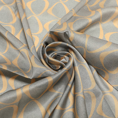 FOULARD CON CERCHIETTI ASIMMETRICI (90X90 cm)