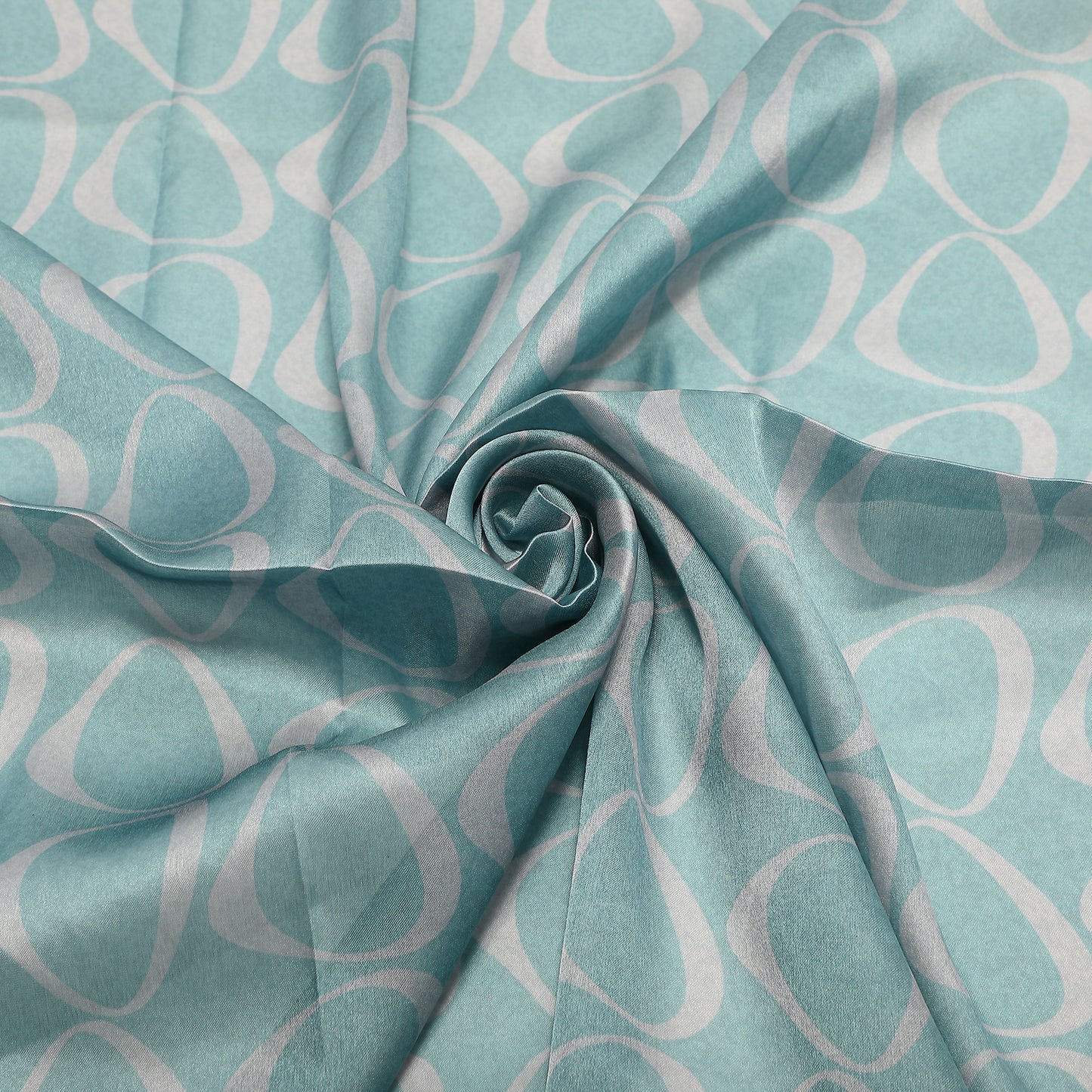FOULARD CON CERCHIETTI ASIMMETRICI (90X90 cm)