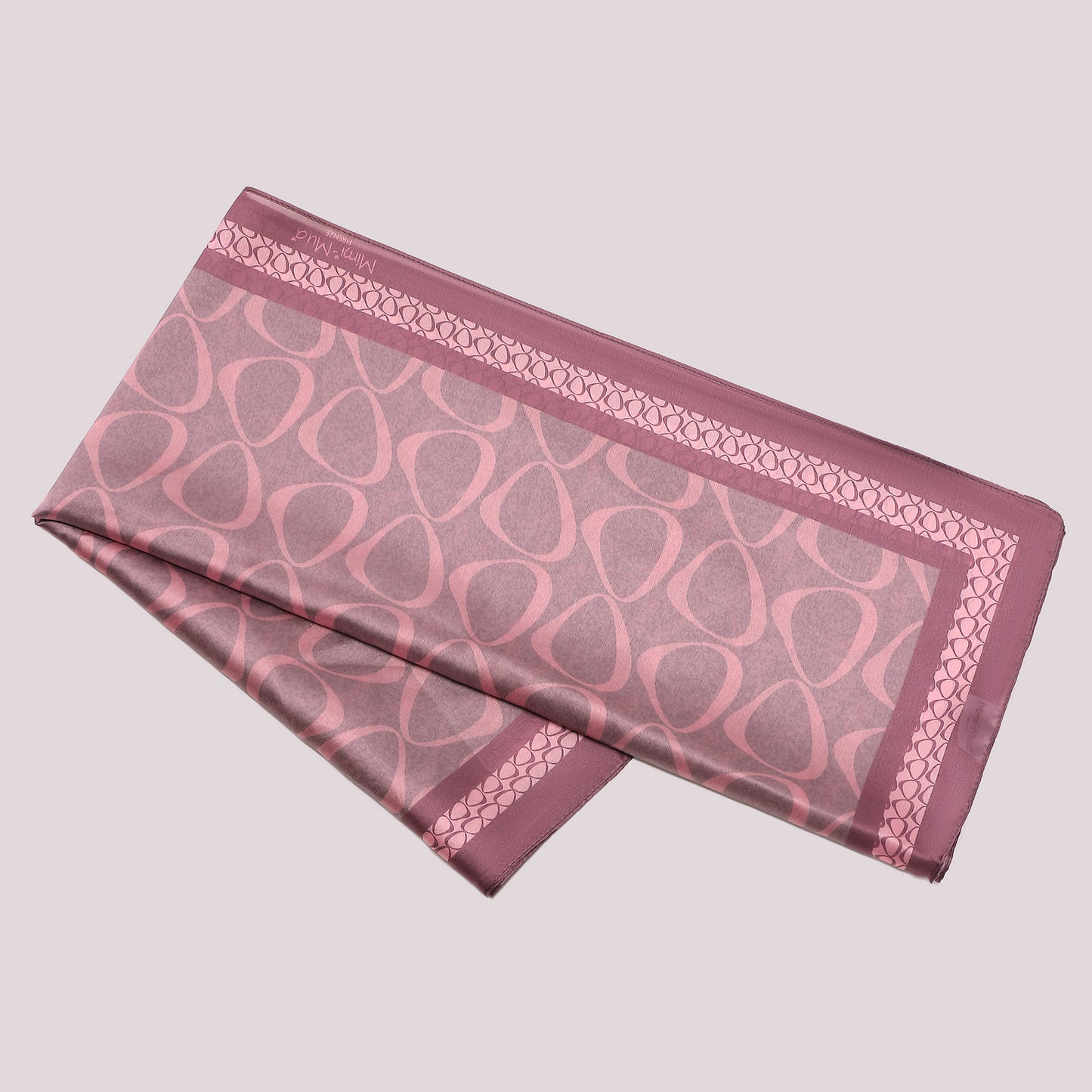 FOULARD CON CERCHIETTI ASIMMETRICI (90X90 cm)