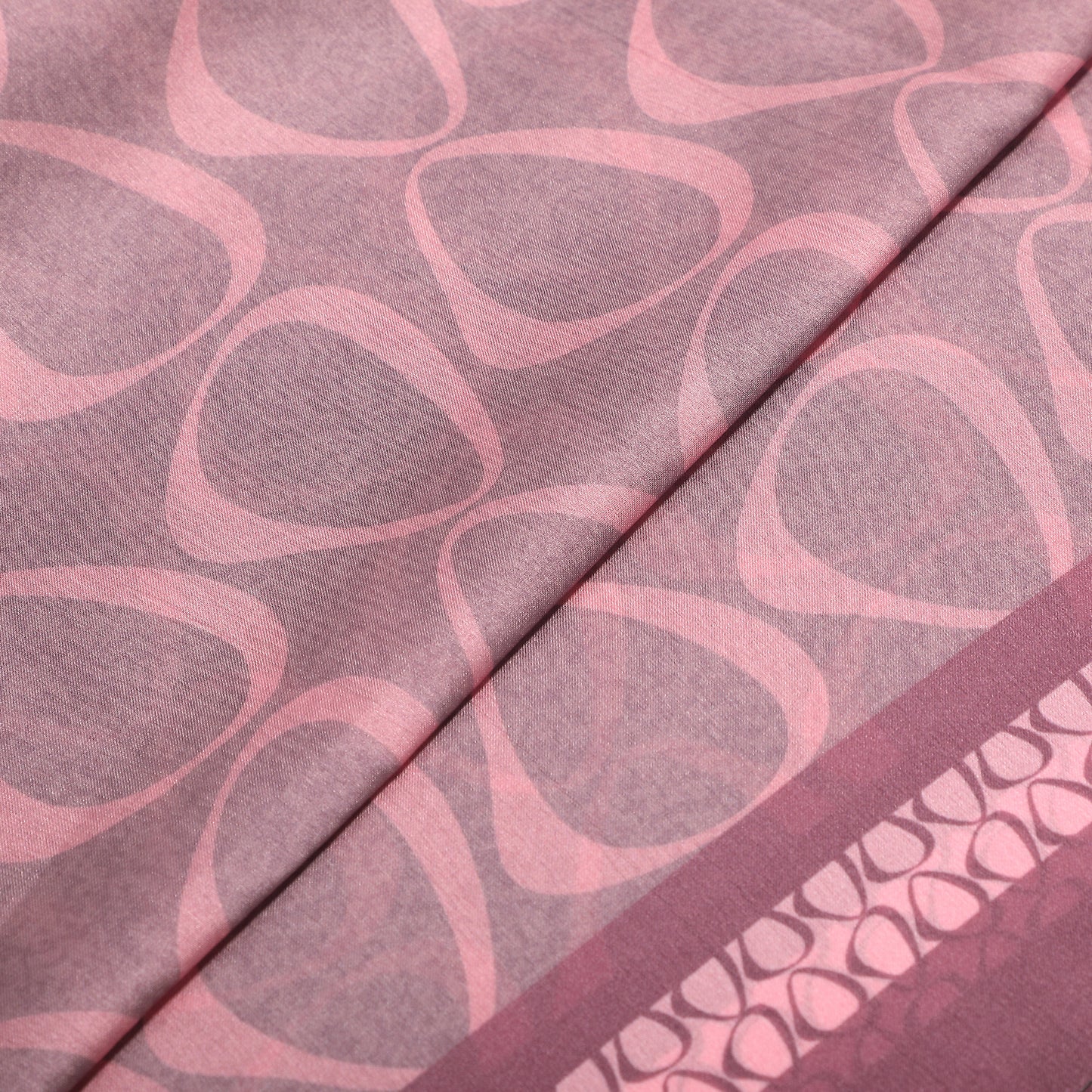 FOULARD CON CERCHIETTI ASIMMETRICI (90X90 cm)