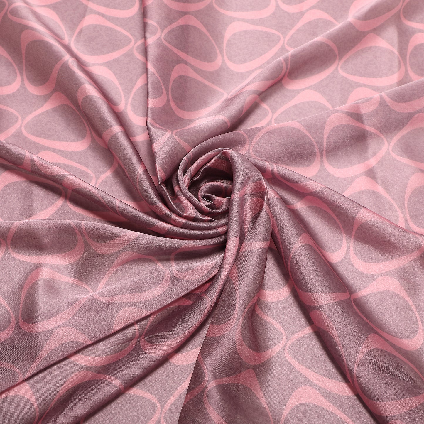 FOULARD CON CERCHIETTI ASIMMETRICI (90X90 cm)