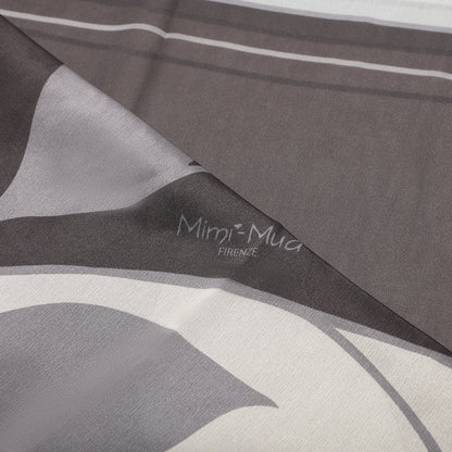 FOULARD CON FOGLIA OBLIQUA (90X90 cm)