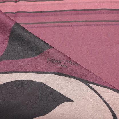 FOULARD CON FOGLIA OBLIQUA (90X90 cm)
