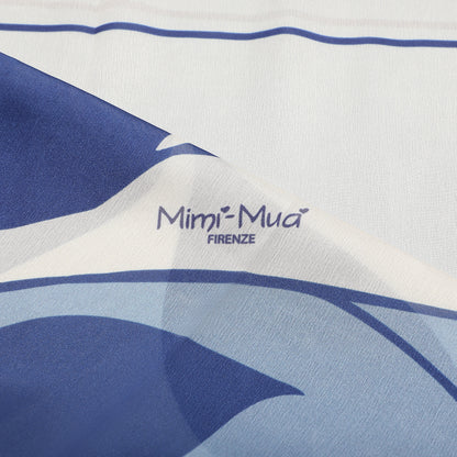 FOULARD CON FOGLIA OBLIQUA (90X90 cm)