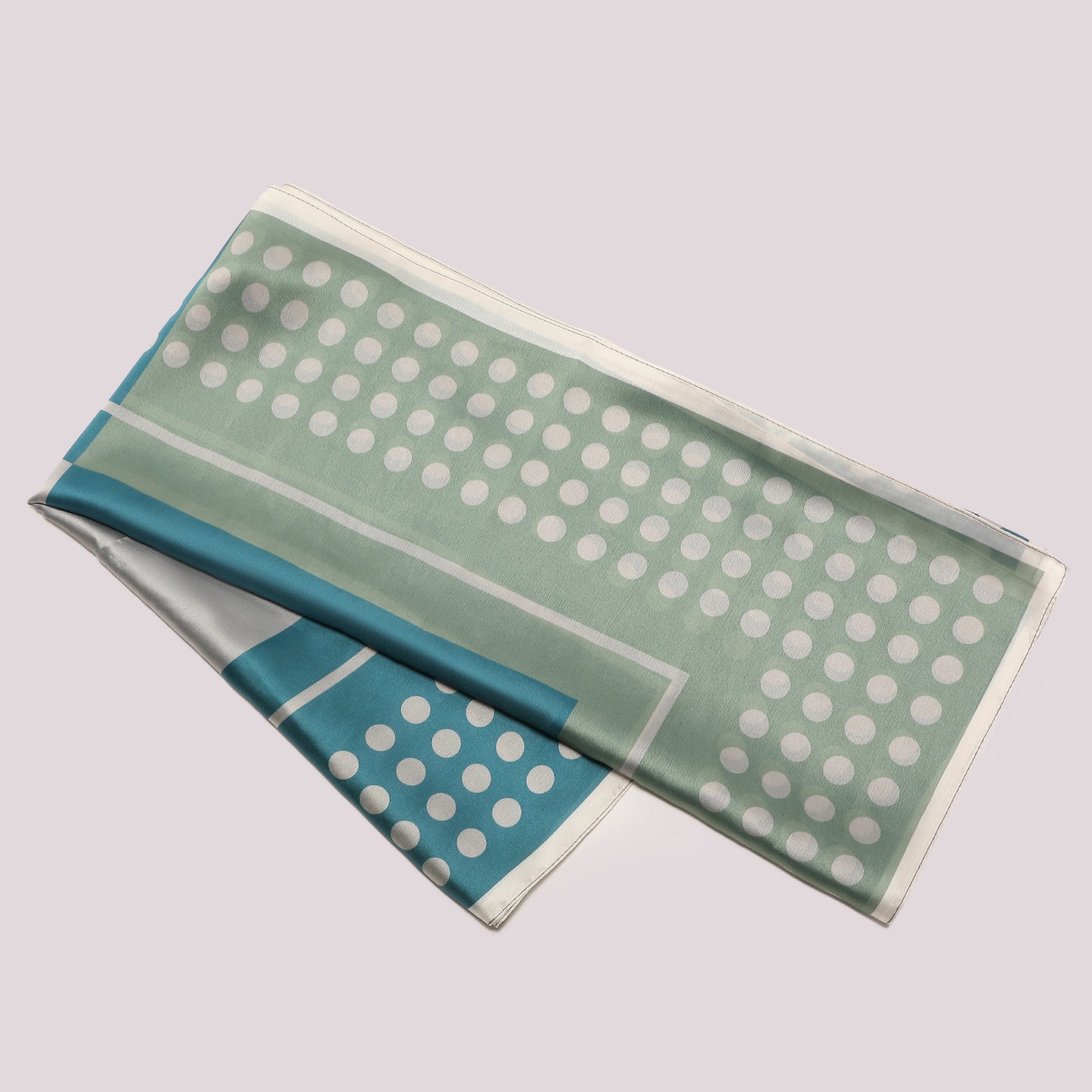 FOULARD CON CORNICE A PALLINI (90X90 cm)