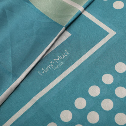 FOULARD CON CORNICE A PALLINI (90X90 cm)