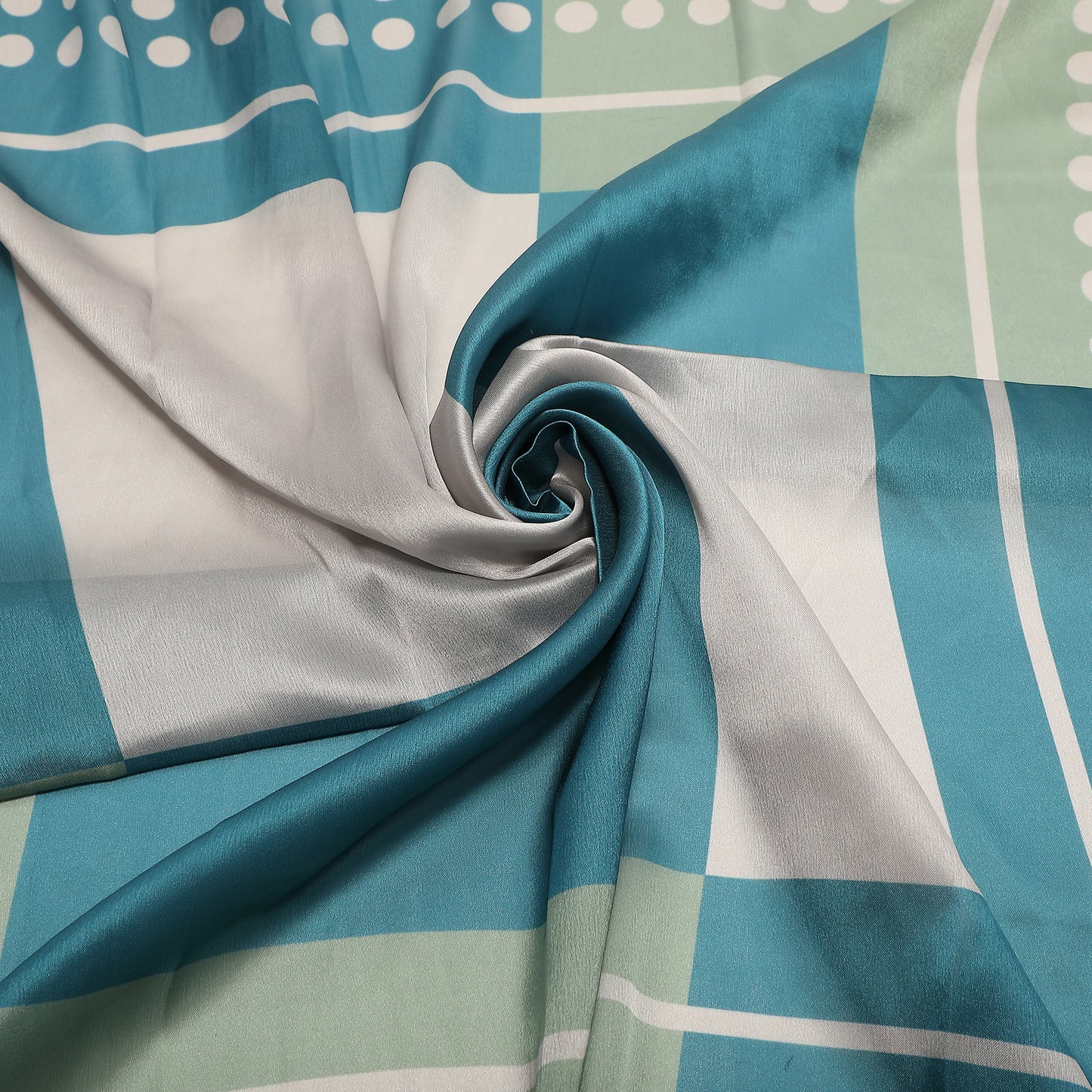 FOULARD CON CORNICE A PALLINI (90X90 cm)
