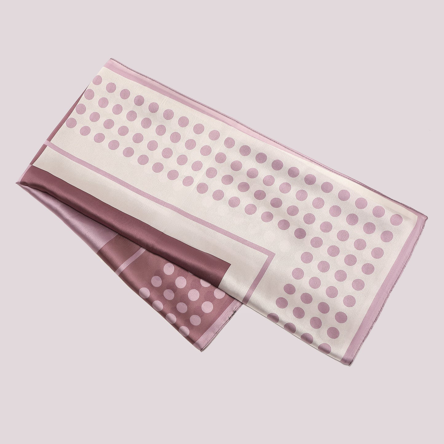 FOULARD CON CORNICE A PALLINI (90X90 cm)